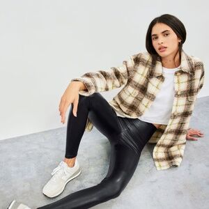 Aritzia Black Leather Leggings